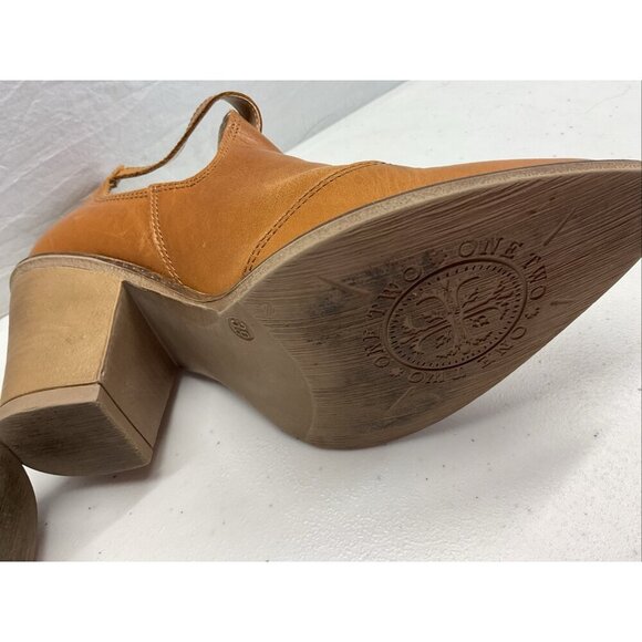 Lascana Leather cut out heeled Booties Ankle US 8 Made‎ in Italy western BOHO 39 - Picture 7 of 9